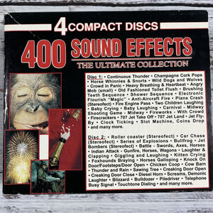 400 SOUND EFFECTS THE ULTIMATE COLLECTION 1994 Halloween 4CD SET